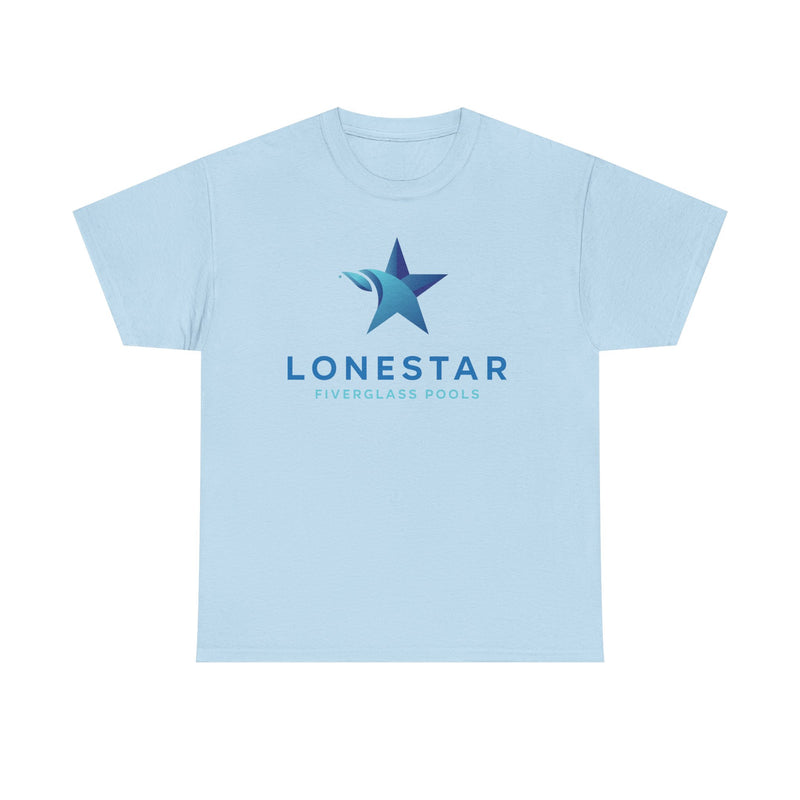 Load image into Gallery viewer, Lonestar Fiberglass Pools T-Shirt Defunct Pool Company Bankrupt Logo Tee
