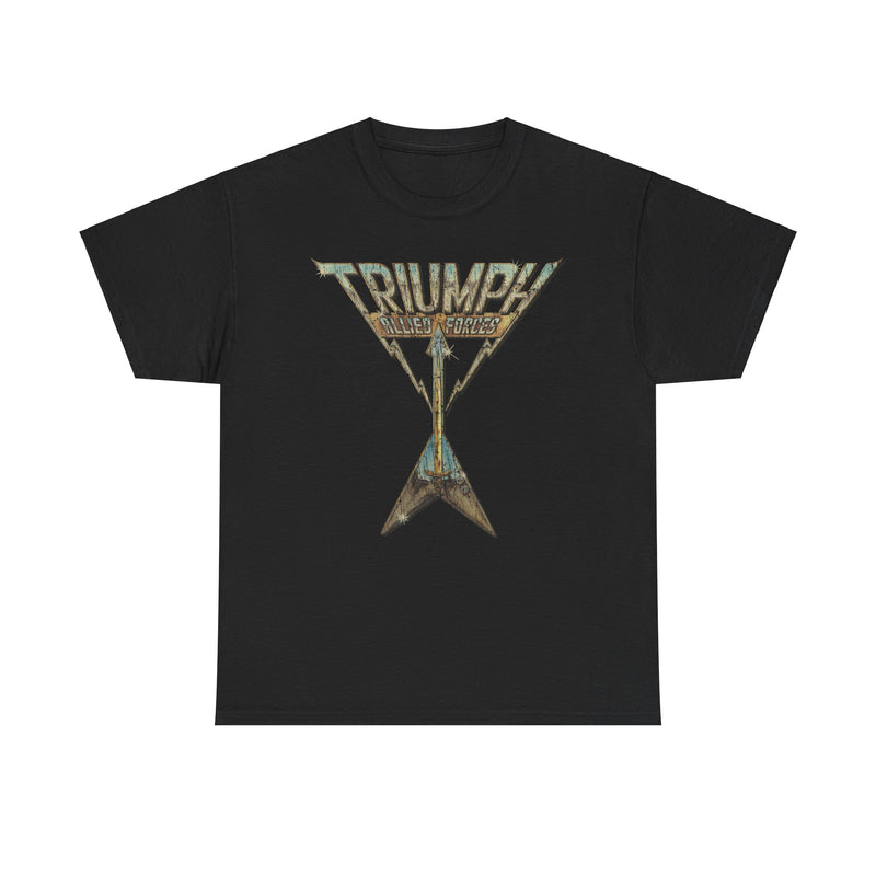 Load image into Gallery viewer, Triumph Allied Forces Canadian Music Rock Band T-shirt
