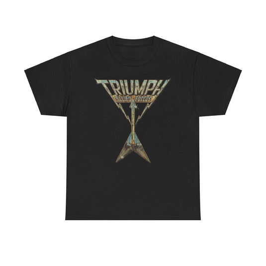 Triumph Allied Forces Canadian Music Rock Band T-shirt