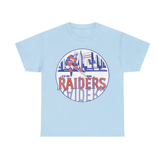 New York Raiders Logo Nostalgic Hockey T-shirt