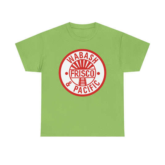 Wabash Frisco & Pacific Railroad Vintage Train Logo T-Shirt