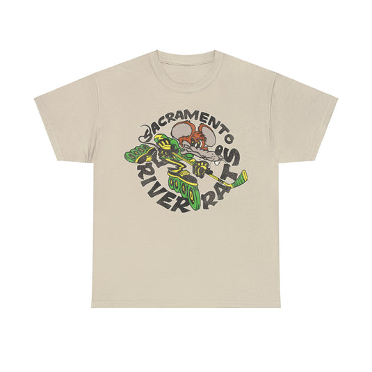 Sacramento River Rats Roller Hockey Nostalgic Logo T-shir