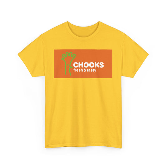 Chooks Fresh & Tasty Vintage Food Chain Restaurant Logo T-Shirt
