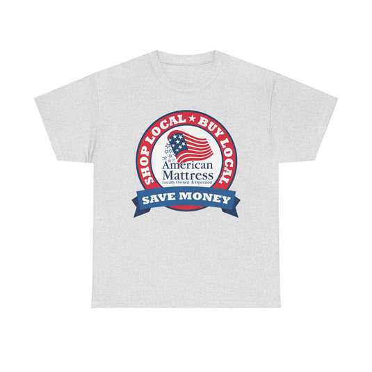 American Mattress Shop Local T-Shirt - Retail Industry Logo Tee