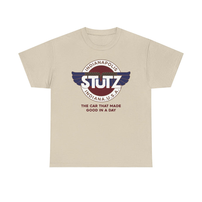 Stutz The Car That Made Good In A Day Indianapolis Logo T-shirt