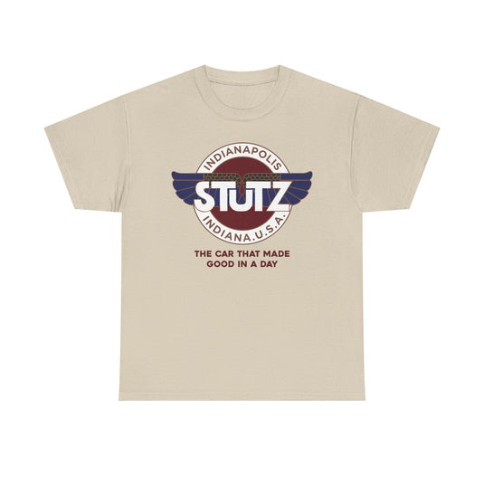 Stutz The Car That Made Good In A Day Indianapolis Logo T-shirt