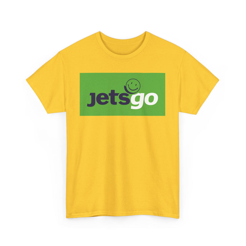 Load image into Gallery viewer, Jetsgo Canadian Airline Smiley Face Logo Vintage Aviation T-shirt
