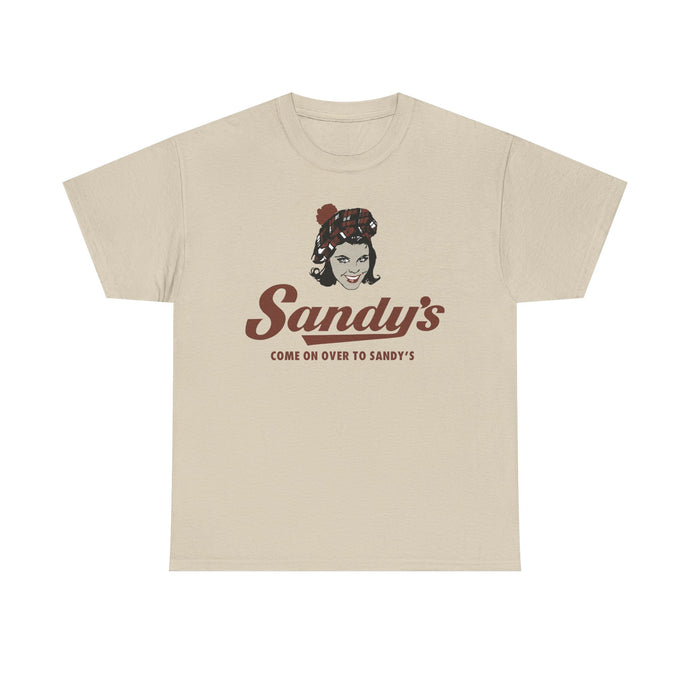 Sandy's Come On Over To Sandy's Vintage Restaurant Logo T-Shirt