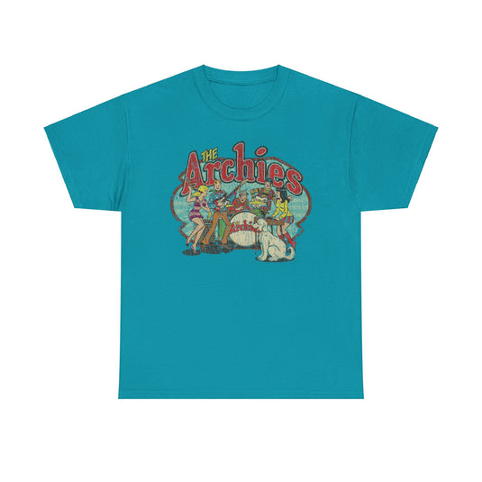 The Archies 1967 Archie Comics Rock Band Illustrated Comic Book T-shirt