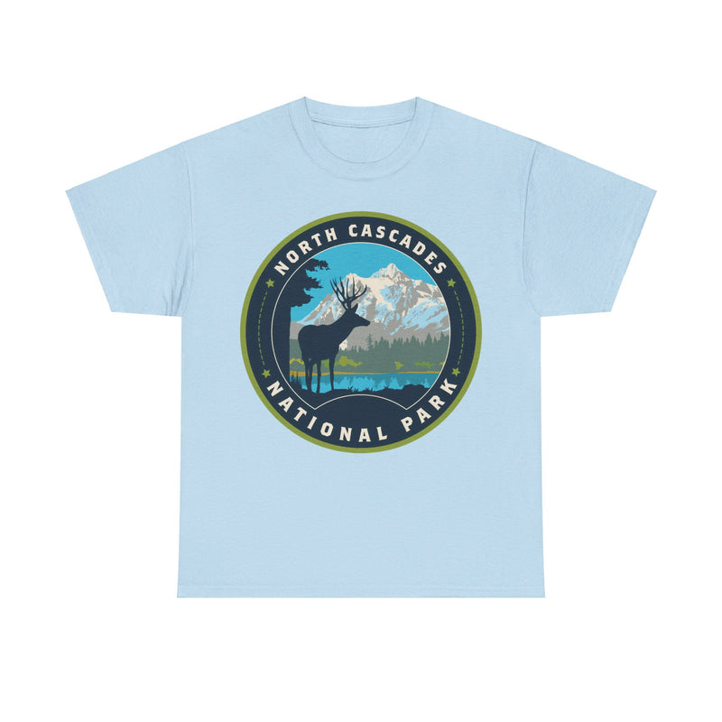 Load image into Gallery viewer, North Cascades National Park Washington Round Logo T-shirt
