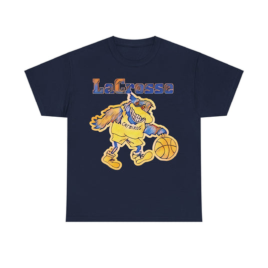 LaCrosse Catbirds Basketball Nostalgic Retro Logo T-shirt