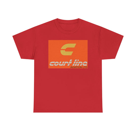 Court Line Aviation Ltd Vintage British Airline Logo Retro Travel T-shirt