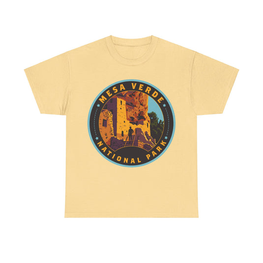 Mesa Verde National Park Colorado Round Logo T-shirt