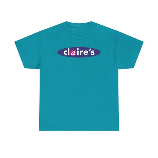 Claire's T-Shirt - Accessories Retail Industry Bankrupt Store Logo
