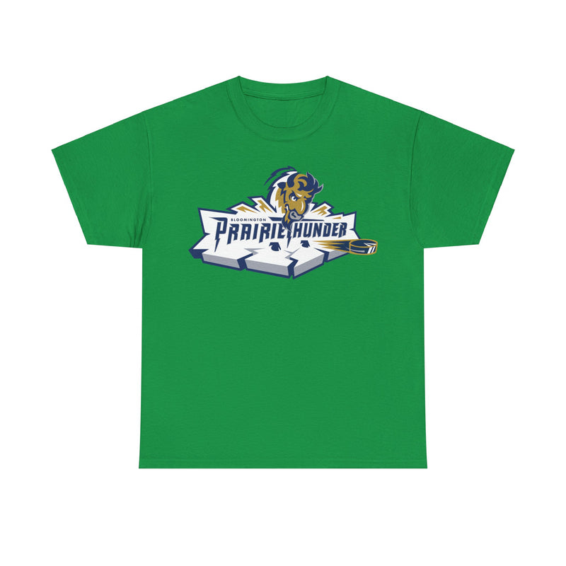 Load image into Gallery viewer, Bloomington Prairie Thunder Logo Illinois Hockey Team T-shirt
