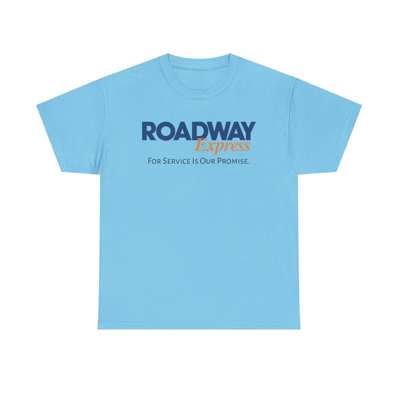 Load image into Gallery viewer, Roadway Express For Service Is Our Promise T-Shirt Logistics Logo
