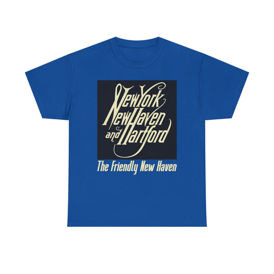 New York New Haven Hartford Railroad Vintage Train Logo T-Shirt