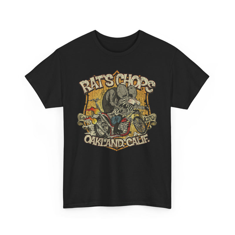 Load image into Gallery viewer, Rats Chops California Custom Motorcycle Shop T-shirt
