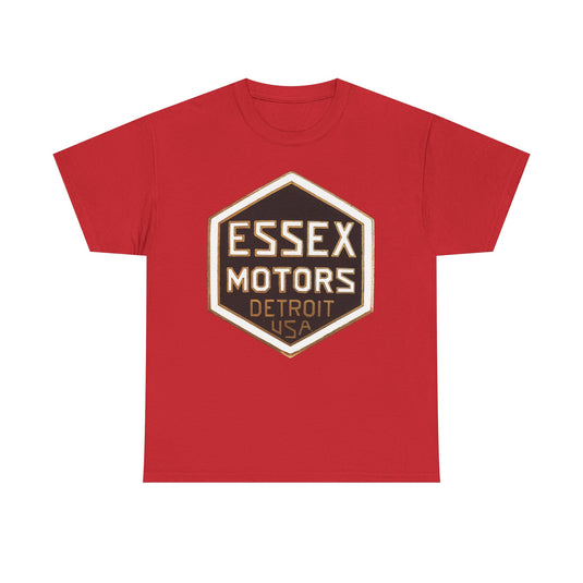 Essex Motors Detroit USA Gold Badge Rare Logo T-shirt