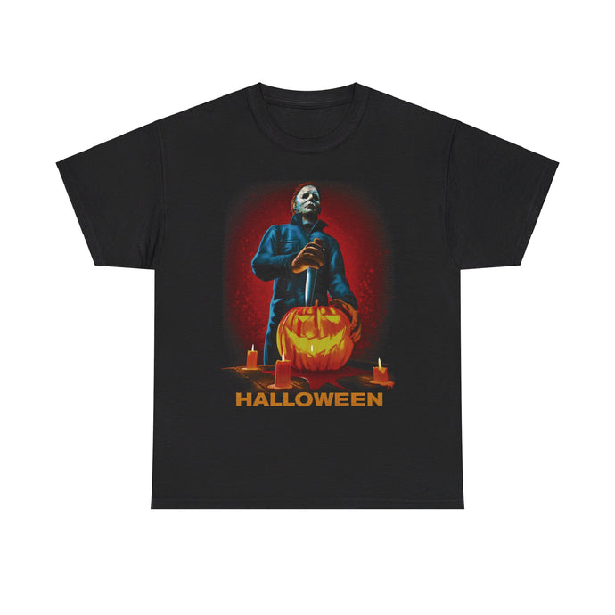 Halloween Horror Movie Michael Myers Pumpkin T-shirt