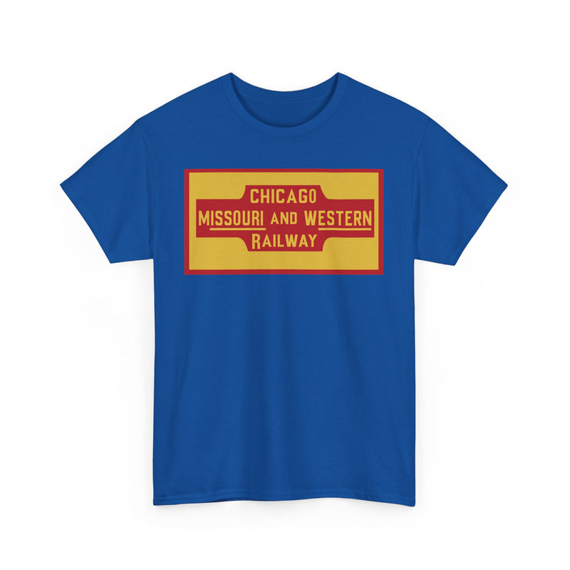 Load image into Gallery viewer, Chicago Missouri Western Railway Vintage Railroad Logo Train T-Shirt
