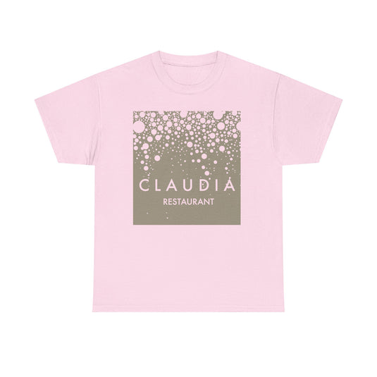 Claudia Restaurant T-Shirt - Fine Dining Industry Defunct Logo Tee