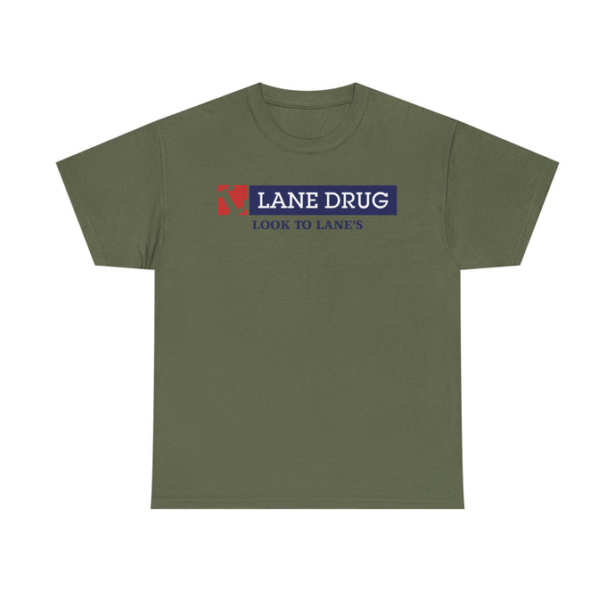 Lane Drug T-Shirt - Pharmacy Chain Logo Tee - Drugstore