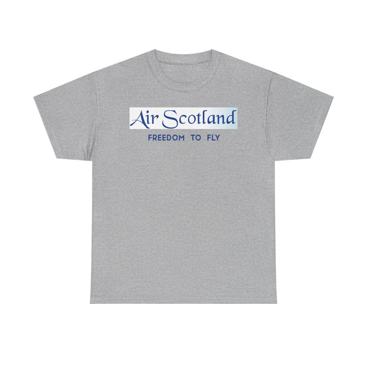 Air Scotland Freedom To Fly Vintage Scottish Airline Logo Aviation T-shirt