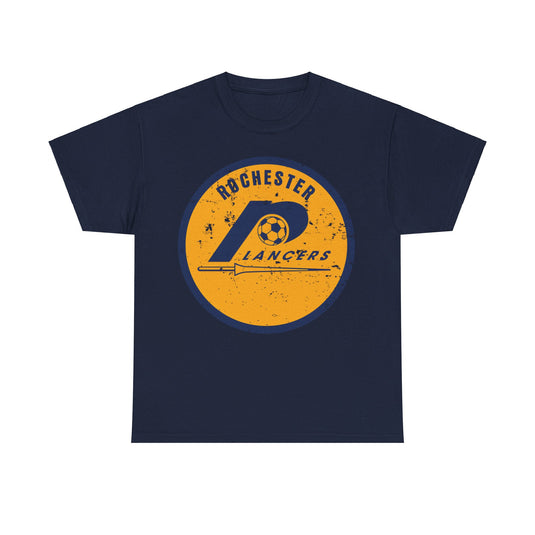 Rochester Lancers Logo New York Soccer Team T-shirt