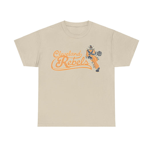 Cleveland Rebels Basketball Team Nostalgic Retro T-shirt