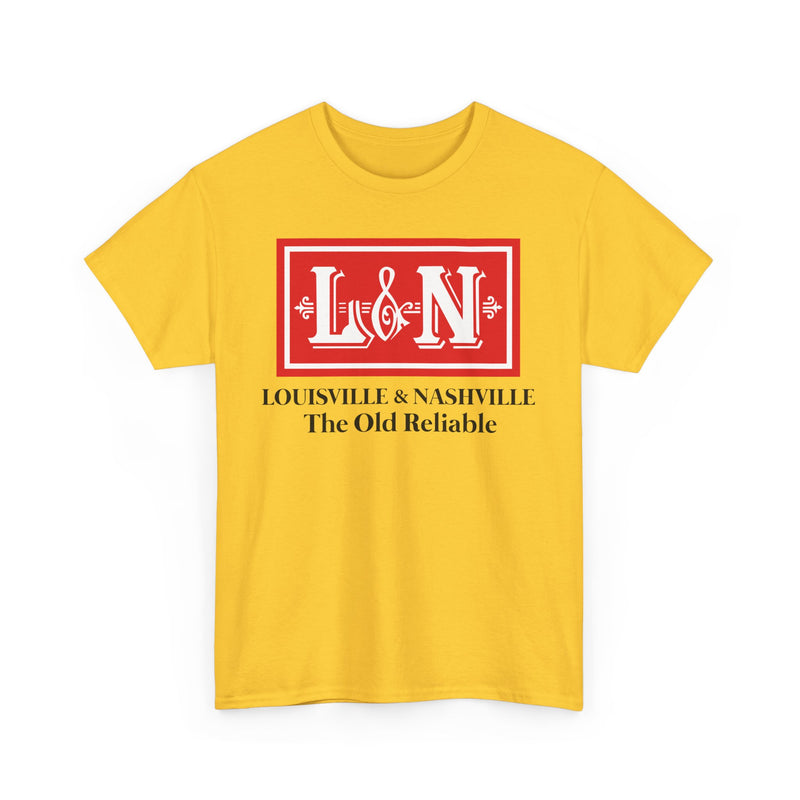 Load image into Gallery viewer, Louisville Nashville Old Reliable Railroad Vintage Train Logo T-Shirt
