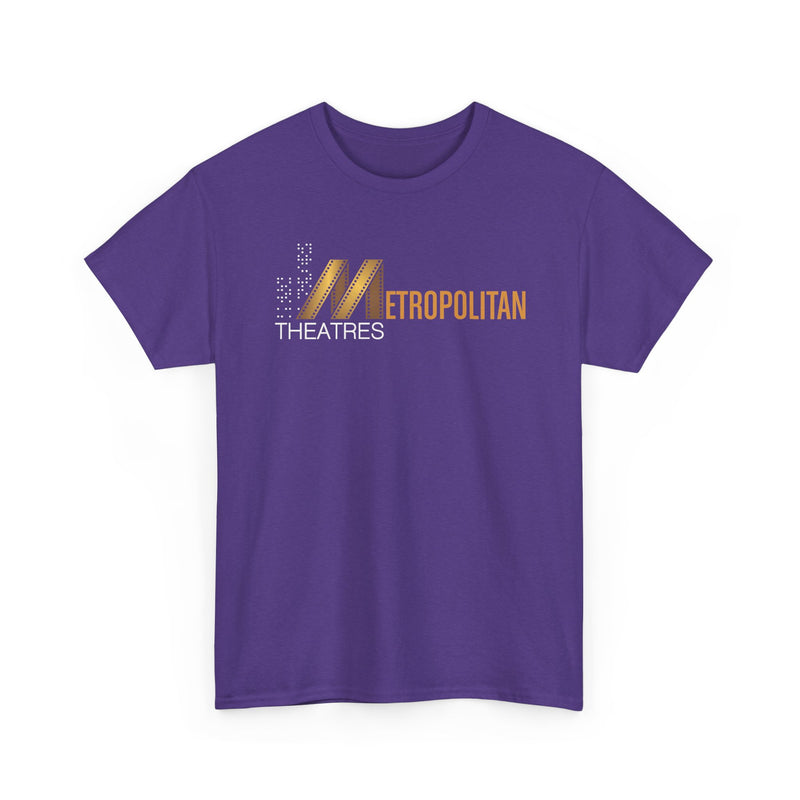 Load image into Gallery viewer, Metropolitan Theaters Film Strip Logo T-Shirt Movie Cinema Tee
