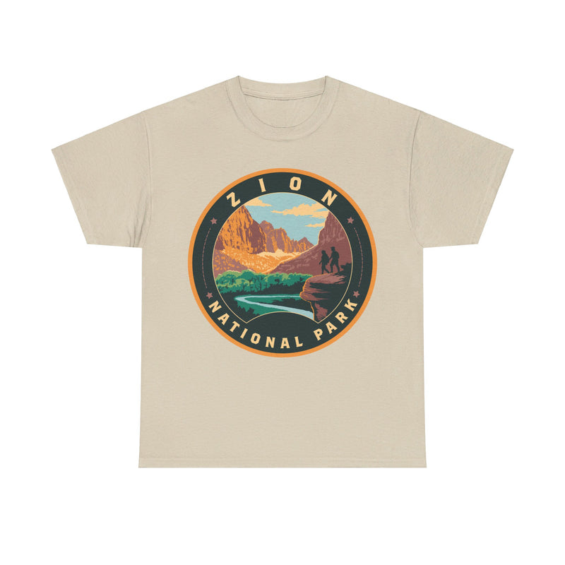 Load image into Gallery viewer, Zion National Park Utah Round Logo T-shirt
