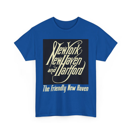 New York New Haven Hartford Railroad Vintage Train Logo T-Shirt