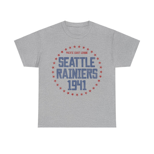 Seattle Rainiers 1941 Nostalgic Retro Baseball Team T-shirt