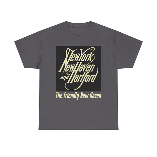 New York New Haven Hartford Railroad Vintage Train Logo T-Shirt