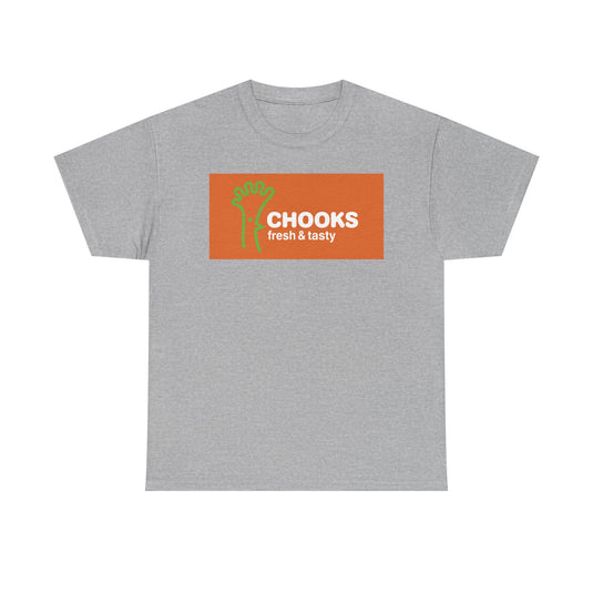 Chooks Fresh & Tasty Vintage Food Chain Restaurant Logo T-Shirt