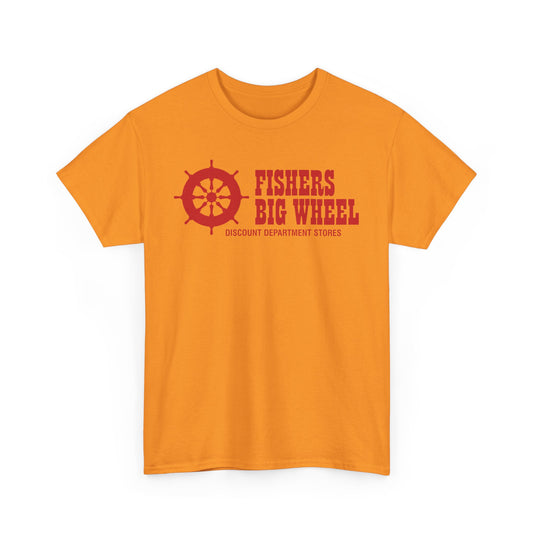 Fishers Big Wheel Discount Department Stores Ship Logo T-Shirt