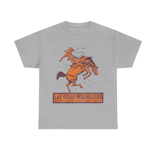 Las Vegas Wranglers Nostalgic Retro Baseball Team T-shirt