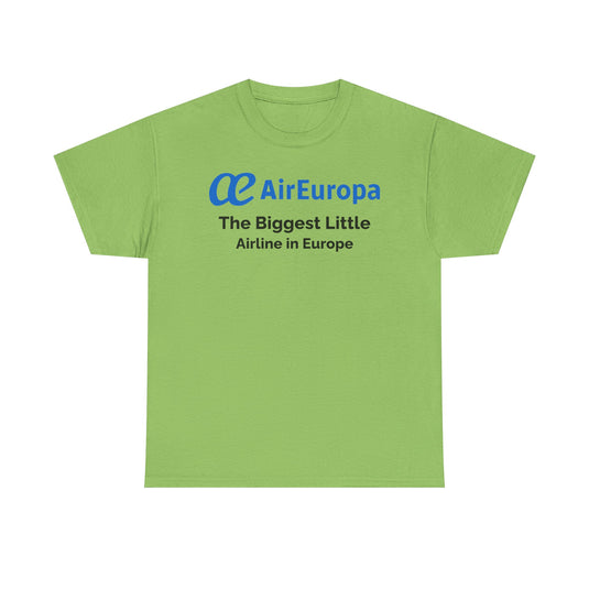 Air Europa The Biggest Little Airline in Europe Vintage Logo Aviation T-shirt