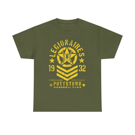 Pottstown Legionaires Est 1932 Pennsylvania Baseball T-shirt