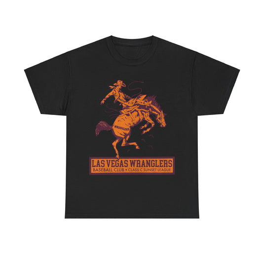 Las Vegas Wranglers Nostalgic Retro Baseball Team T-shirt