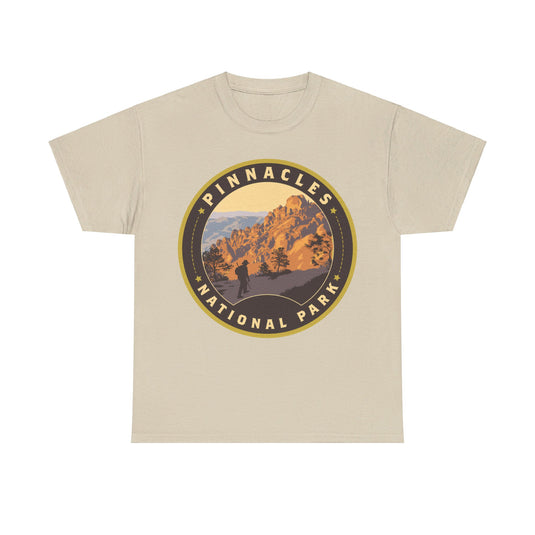 Pinnacles National Park California Round Logo T-shirt