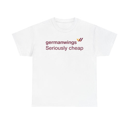 Germanwings Seriously Cheap Lufthansa Subsidiary Vintage Logo T-shirt
