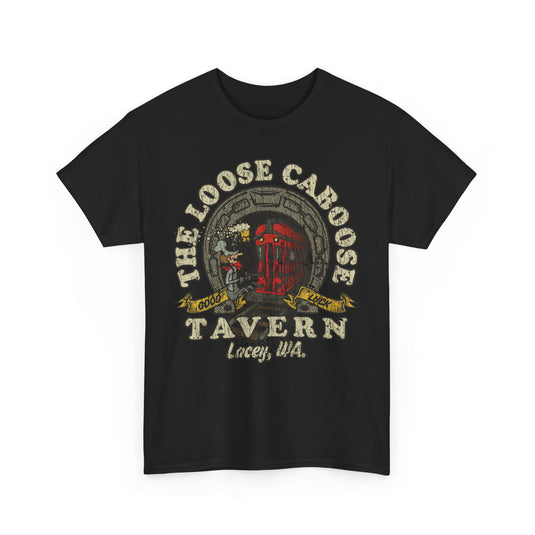 The Loose Caboose Tavern 1967 Lacey Washington Bar Restaurant T-shirt