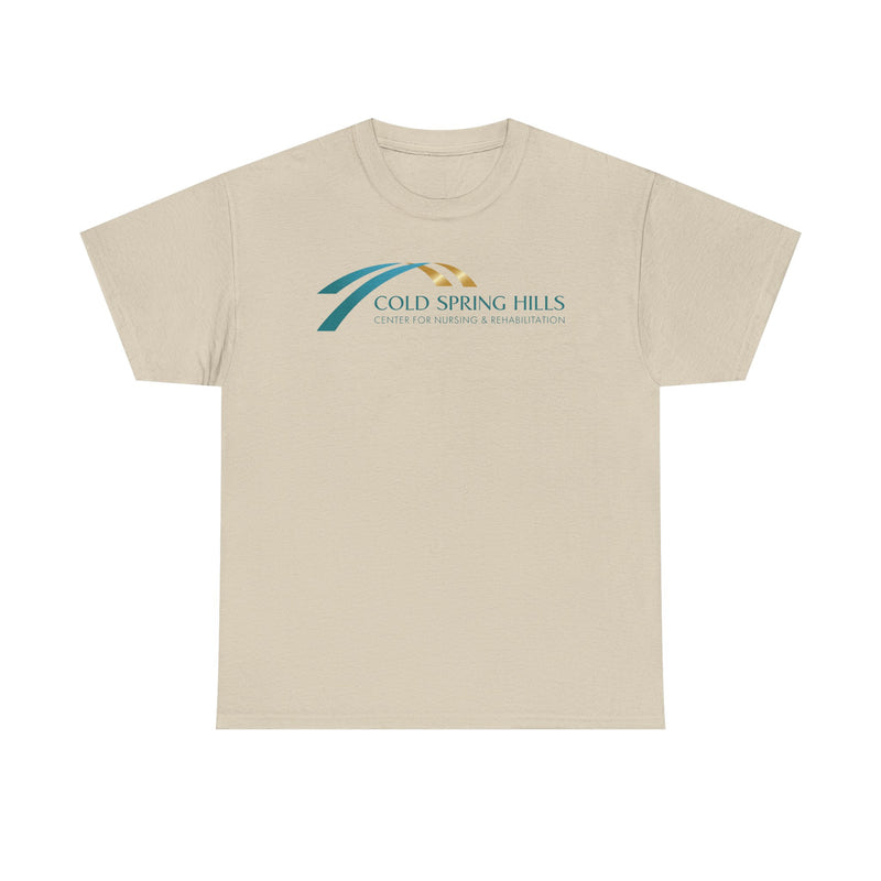 Load image into Gallery viewer, Cold Spring Hills T-Shirt Nursing Rehabilitation Bankrupt Company Logo Tee
