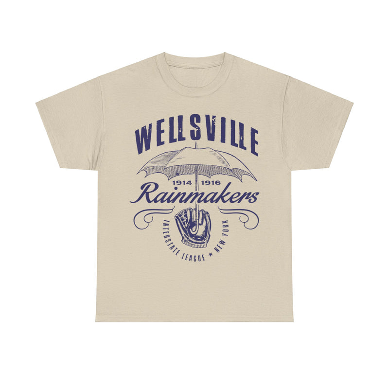 Load image into Gallery viewer, Wellsville Rainmakers Est 1914 New York Baseball T-shirt
