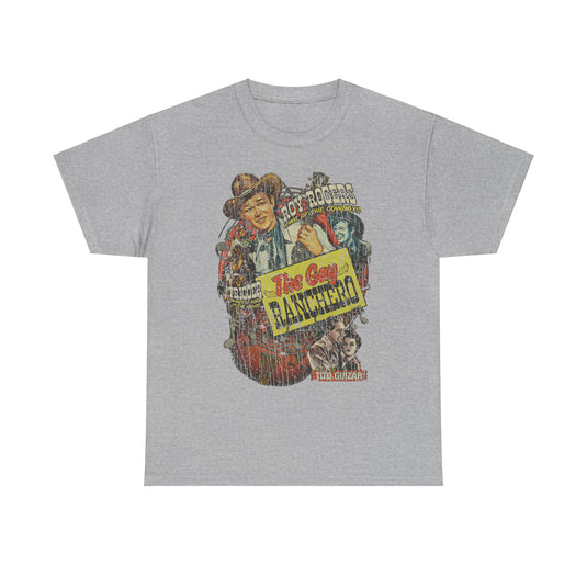 The Gay Ranchero 1948 King of the Cowboys Western Action Movie T-shirt