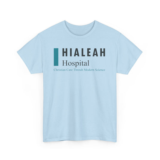 Hialeah Hospital Defunct Logo Christian Care Through Modern Science T-Shirt Medical Tee