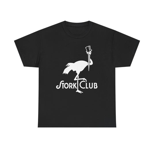 Stork Club T-Shirt - Nightclub Restaurant Industry Defunct Logo Tee